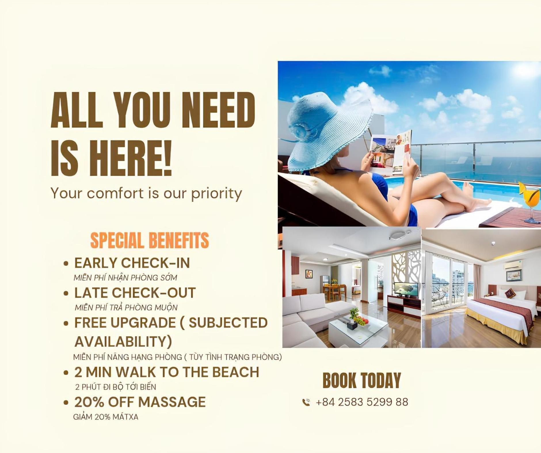 Paris Luxury Hotel & Apartment Nha Trang Eksteriør bilde
